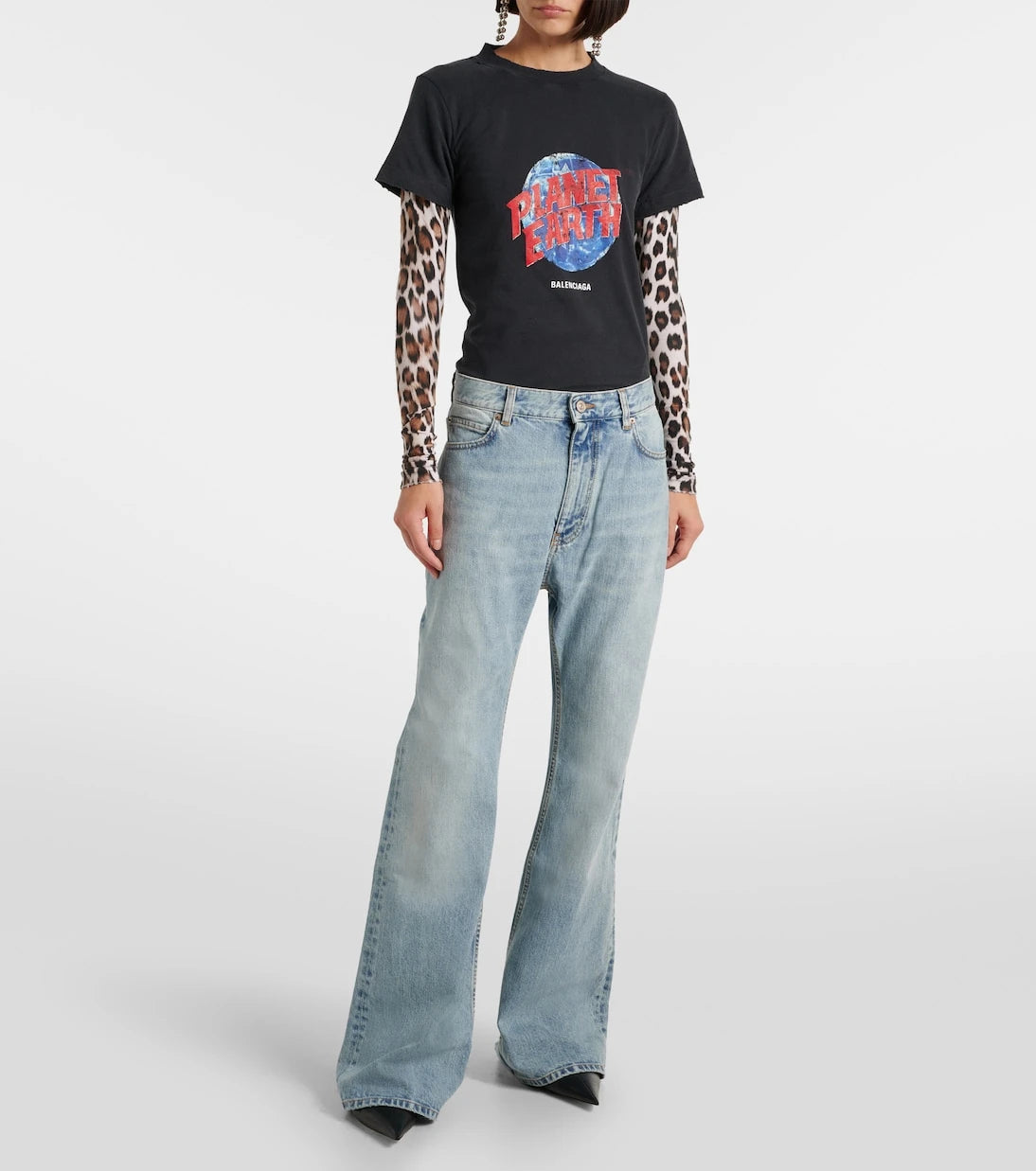 Balenciaga - Mid-rise flared jeans