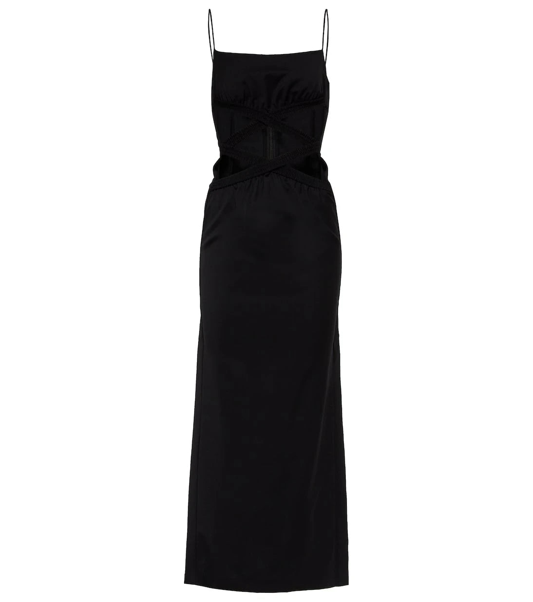 Christopher Esber - Cutout wool maxi dress