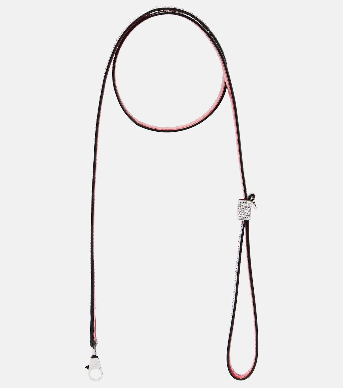 Christian Louboutin - Loubileash embellished suede dog leash