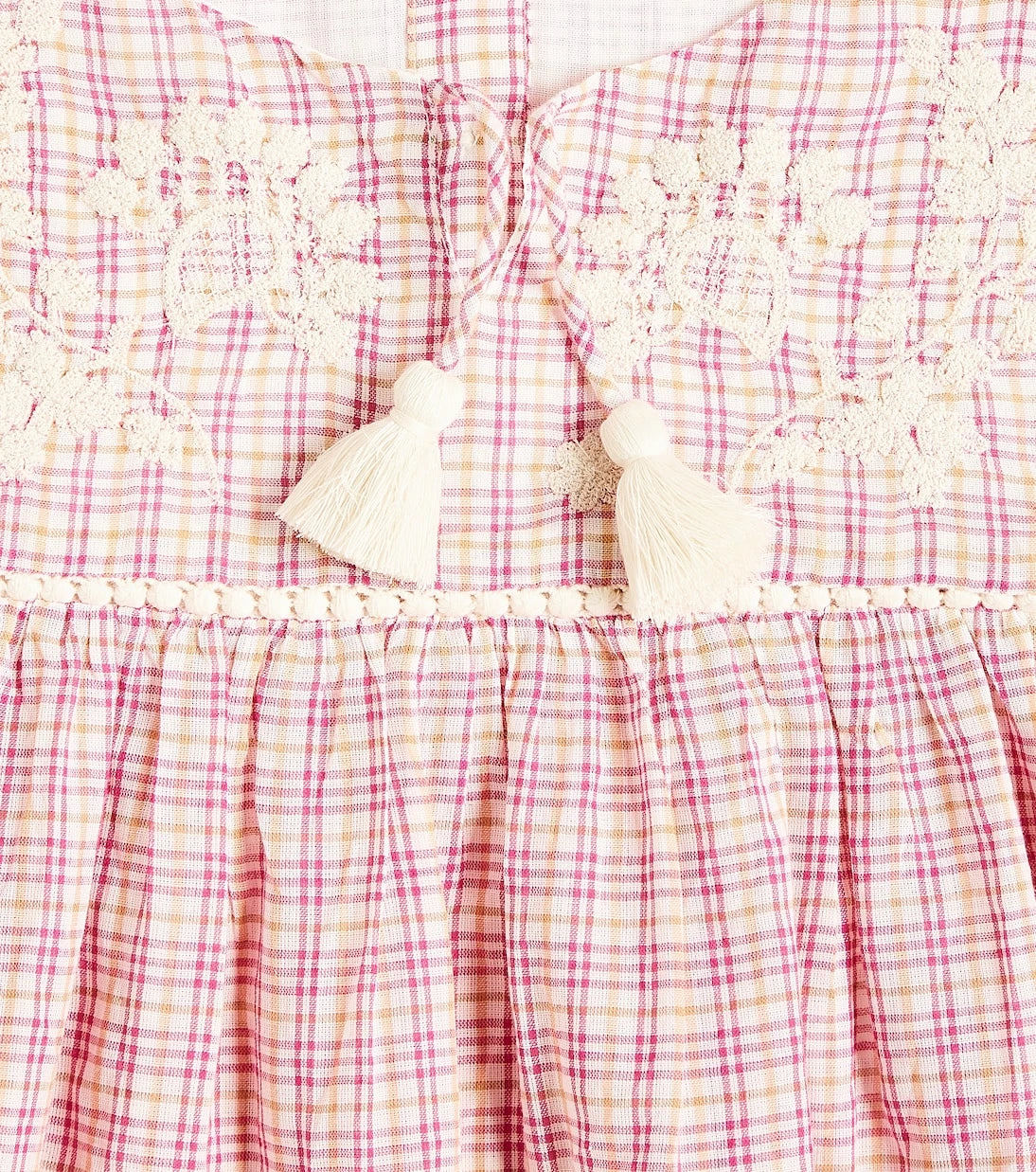 Louise Misha - Vally checked cotton blouse