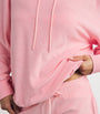 Pink Cotton Terry Towelling Hoodie