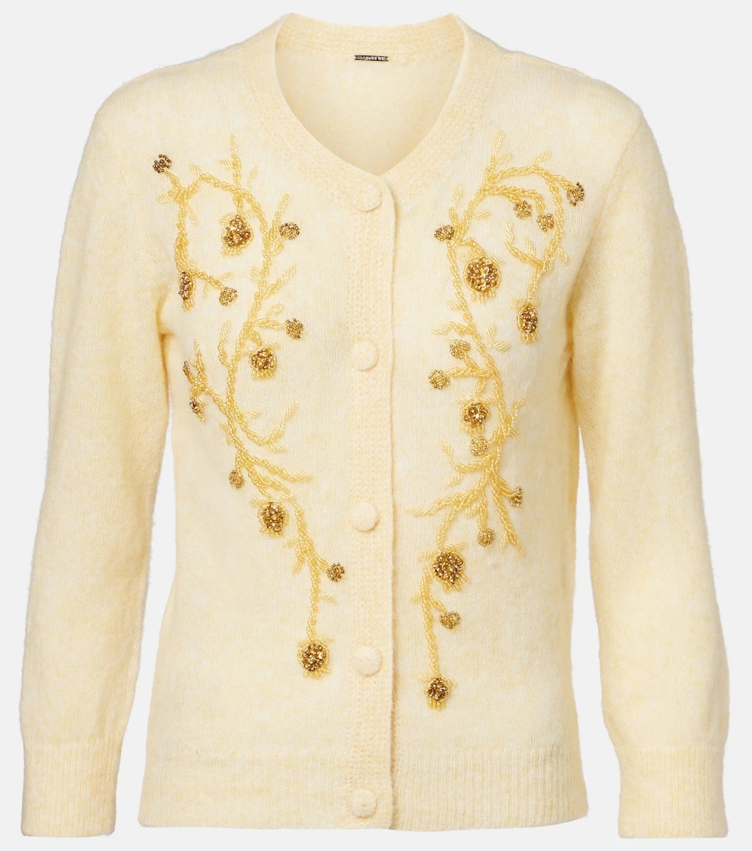 Jacques Wei - Beaded alpaca and wool-blend cardigan