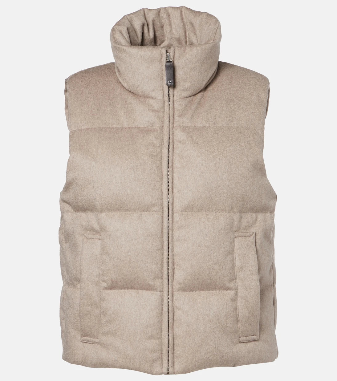 Max Mara - Kapitoneli kaşmir kaz tüyü yelek