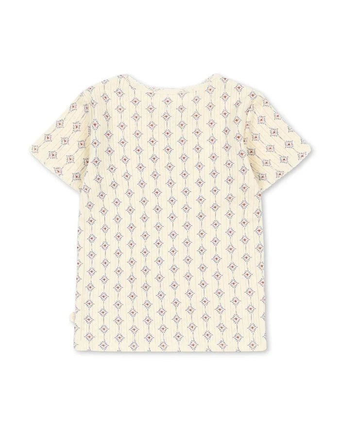 Konges Sløjd çocuklar için pamuklu tişört MINNIE TEE GOTS