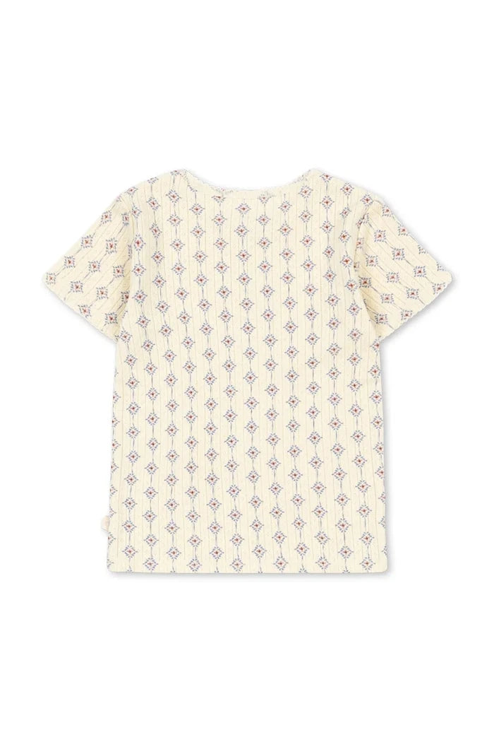Konges Sløjd çocuklar için pamuklu tişört MINNIE TEE GOTS