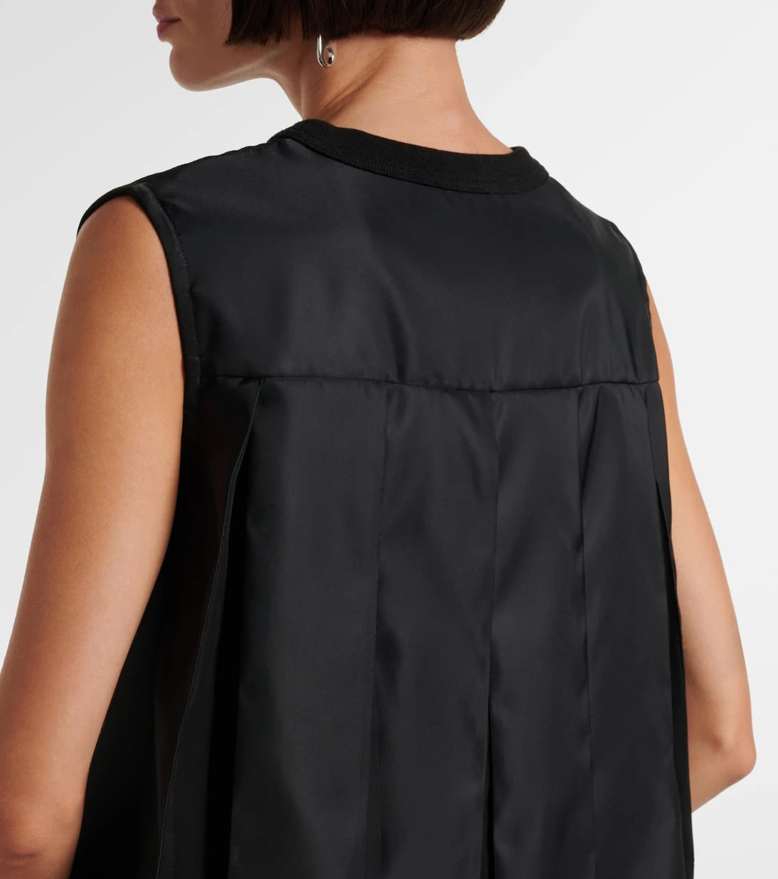 Sacai - Paneled minidress
