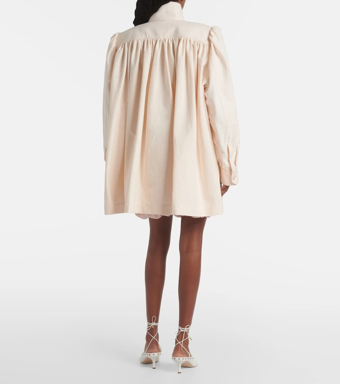 Chloé - Gathered cotton canvas jacket