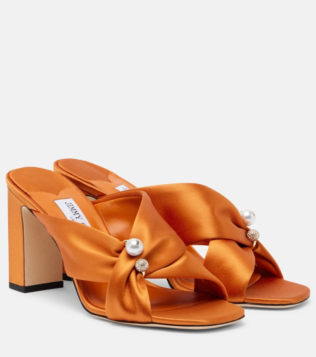 Jimmy Choo - Rafi embellished satin mules