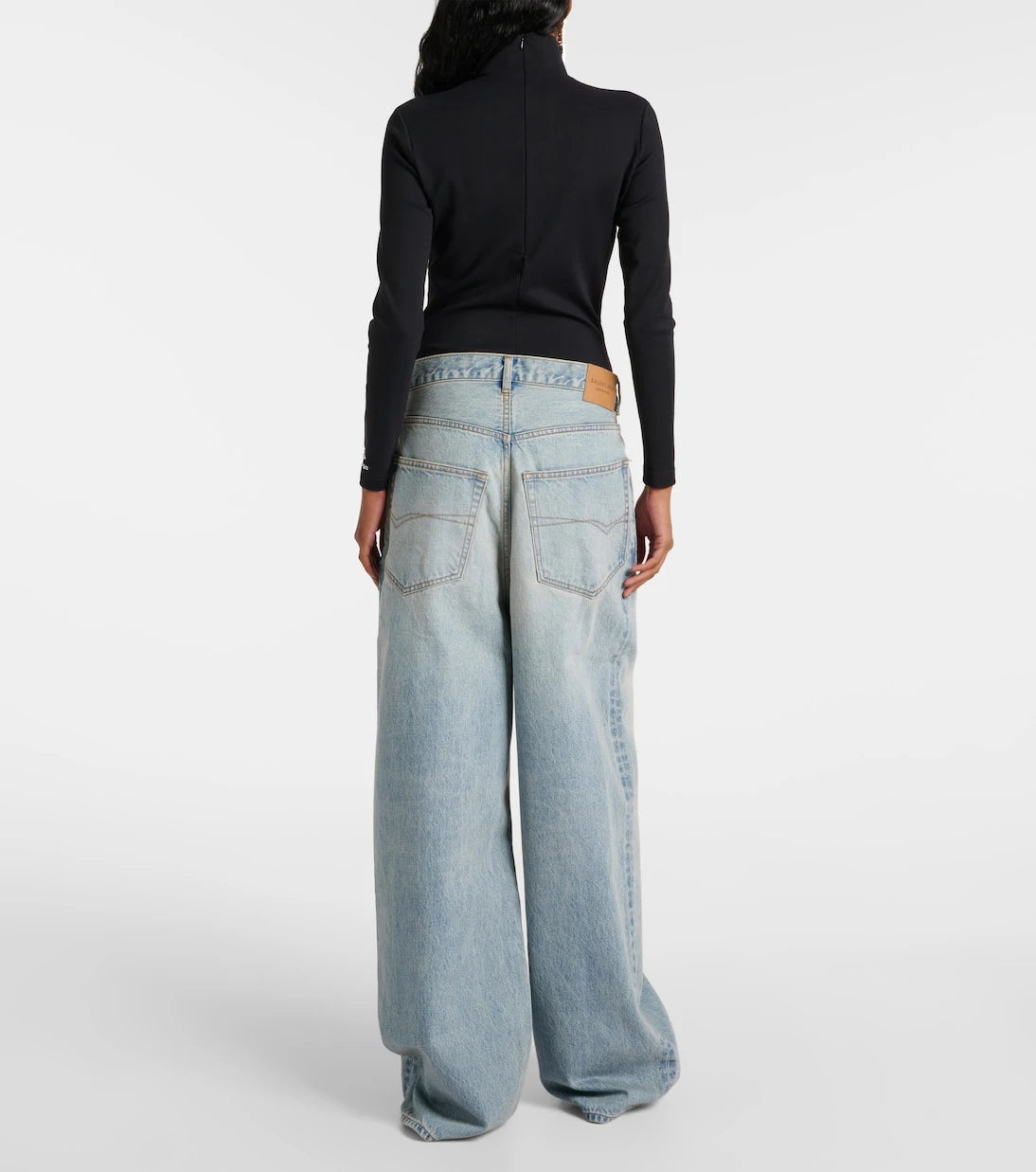 Balenciaga - Mid-rise wide-leg jeans