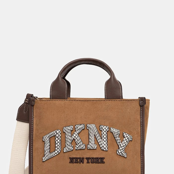 DKNY süet görünümlü kadın çantası