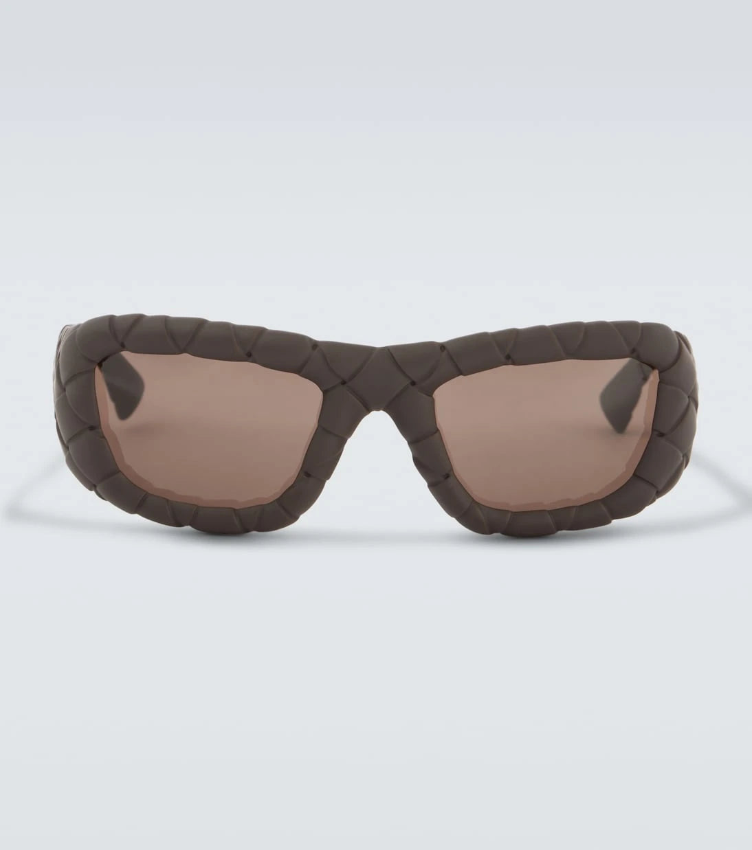 Bottega Veneta - Intrecciato rectangular sunglasses
