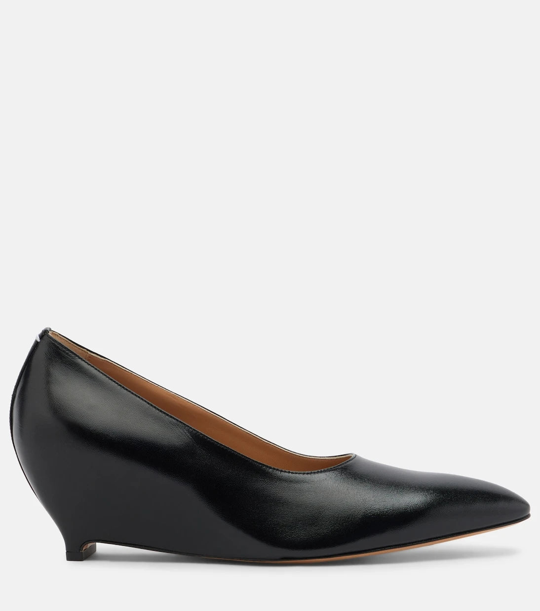Maison Margiela - Leather wedge pumps
