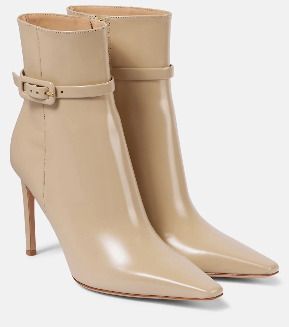 Gianvito Rossi - 95 patent leather ankle boots