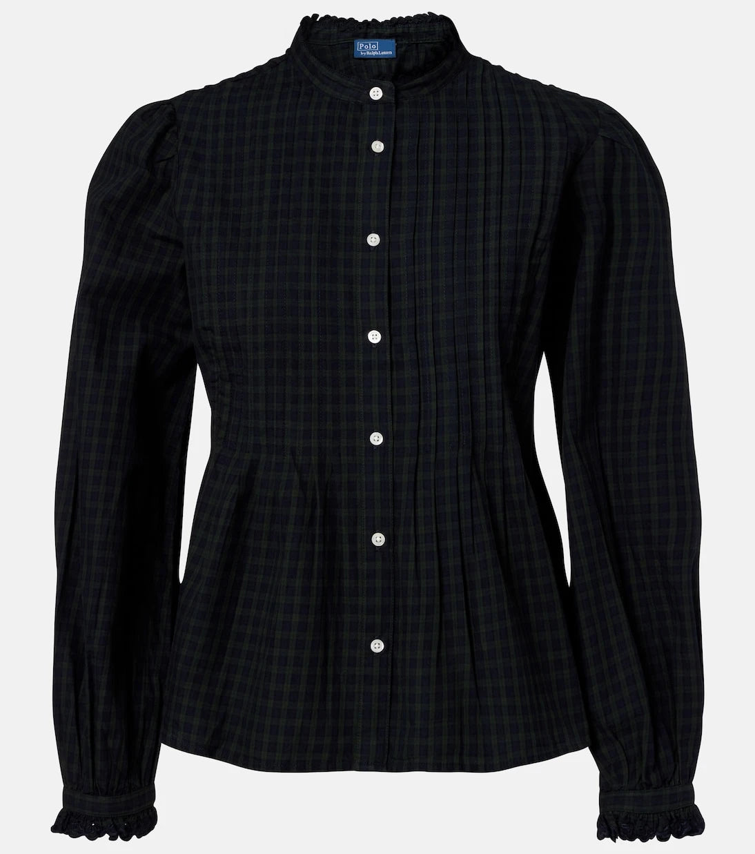 Polo Ralph Lauren - Checked ruffled cotton shirt