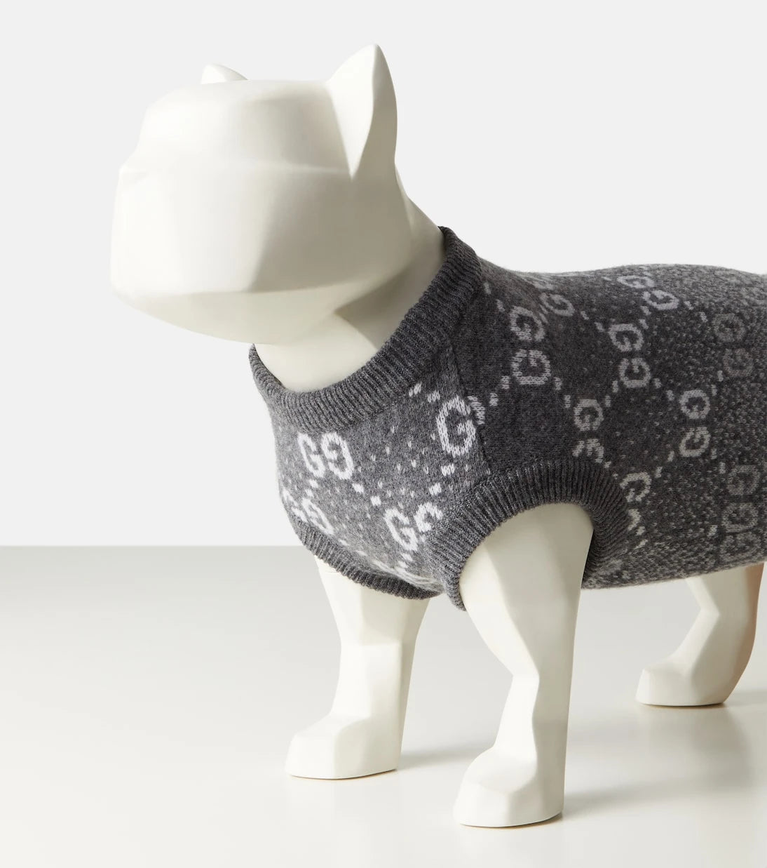 Gucci - Wool jacquard dog sweater