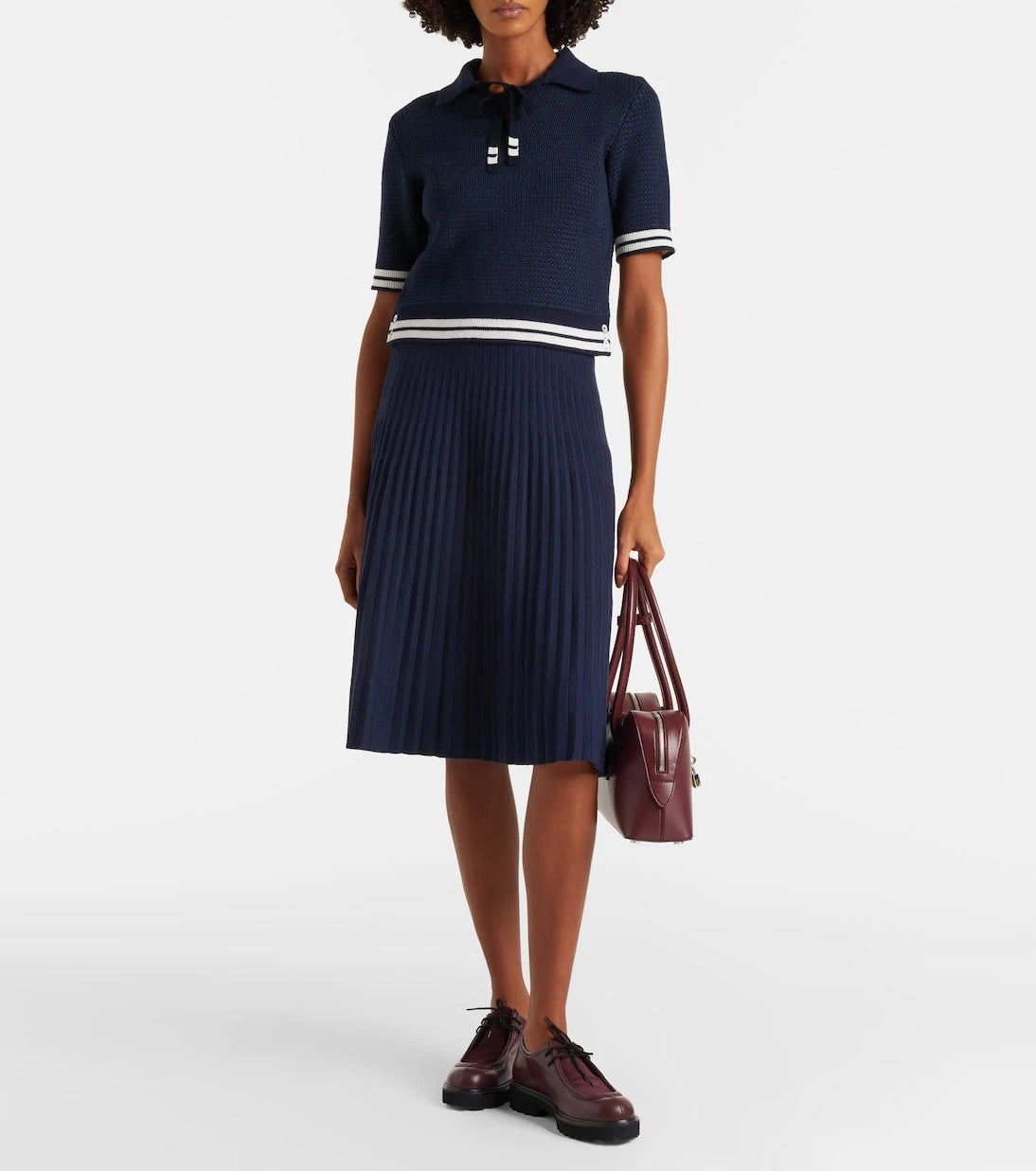 Thom Browne - Silk-blend polo shirt
