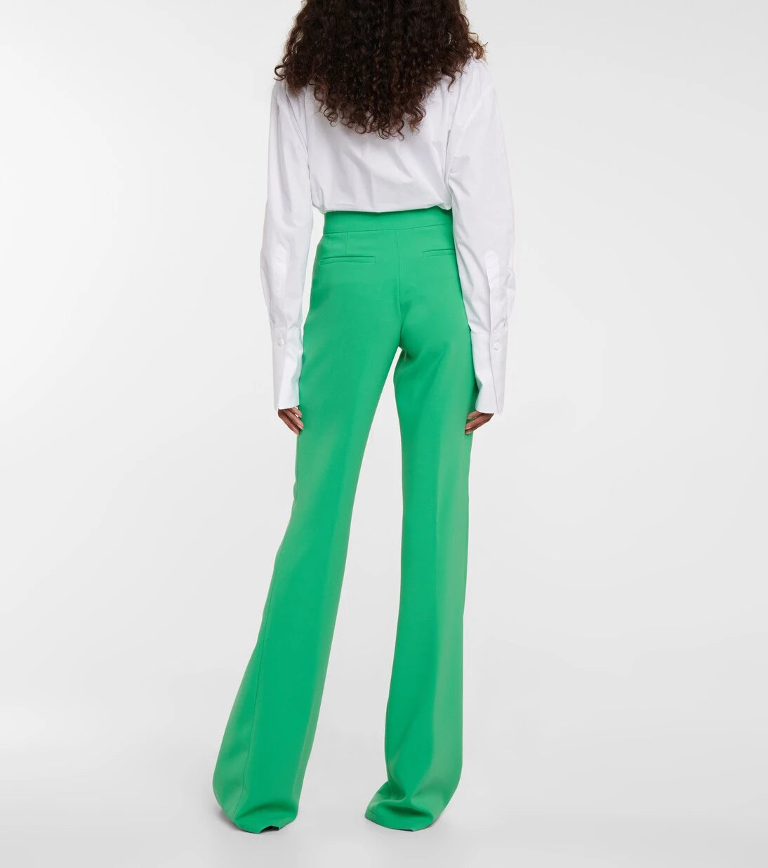 The Attico - Rachel high-rise flared crêpe pants
