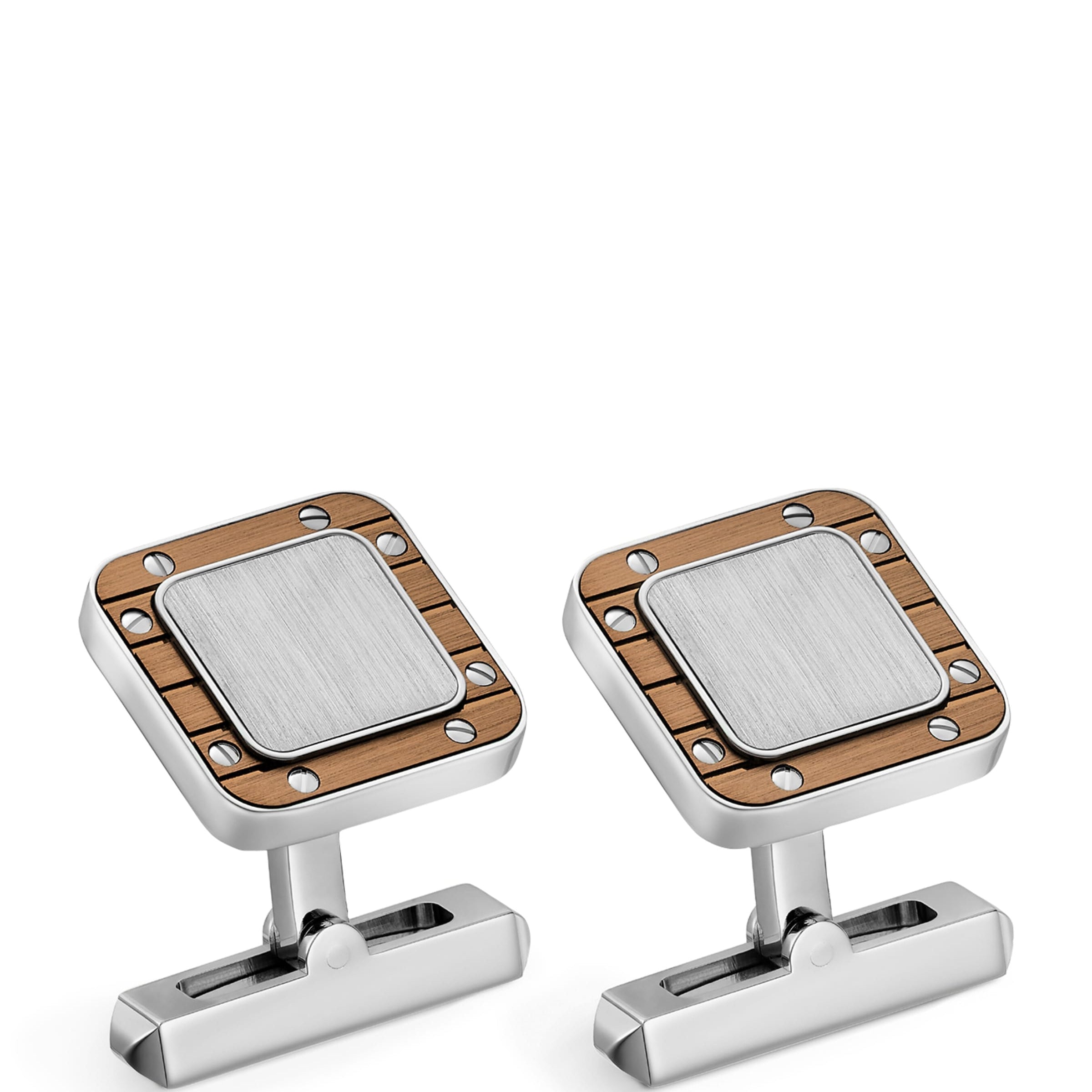 Sterling Silver Santos de Cartier Cufflinks