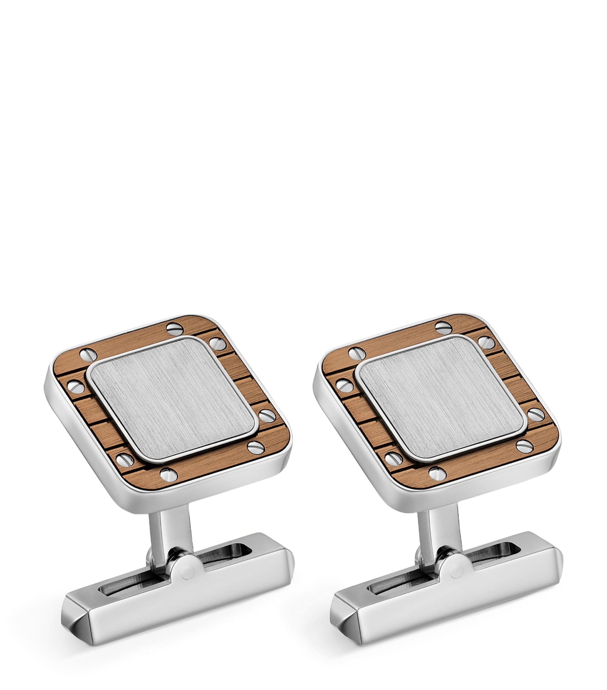 Sterling Silver Santos de Cartier Cufflinks
