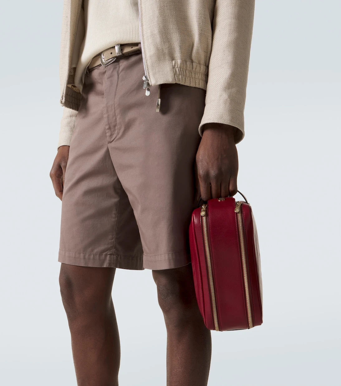 Brunello Cucinelli - Leather toiletry bag