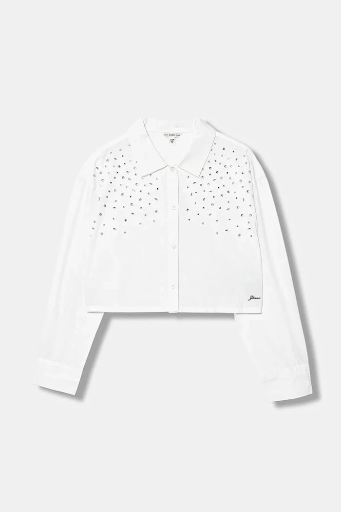 Детска памучна риза Guess