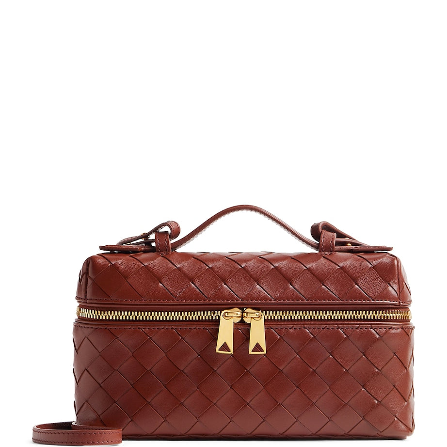 Bottega Veneta Brown Bang Bang Vanity Case Bag