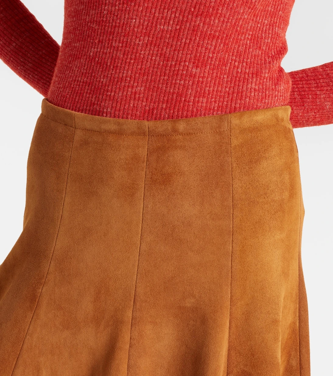 Stouls - Sabrina suede midi skirt