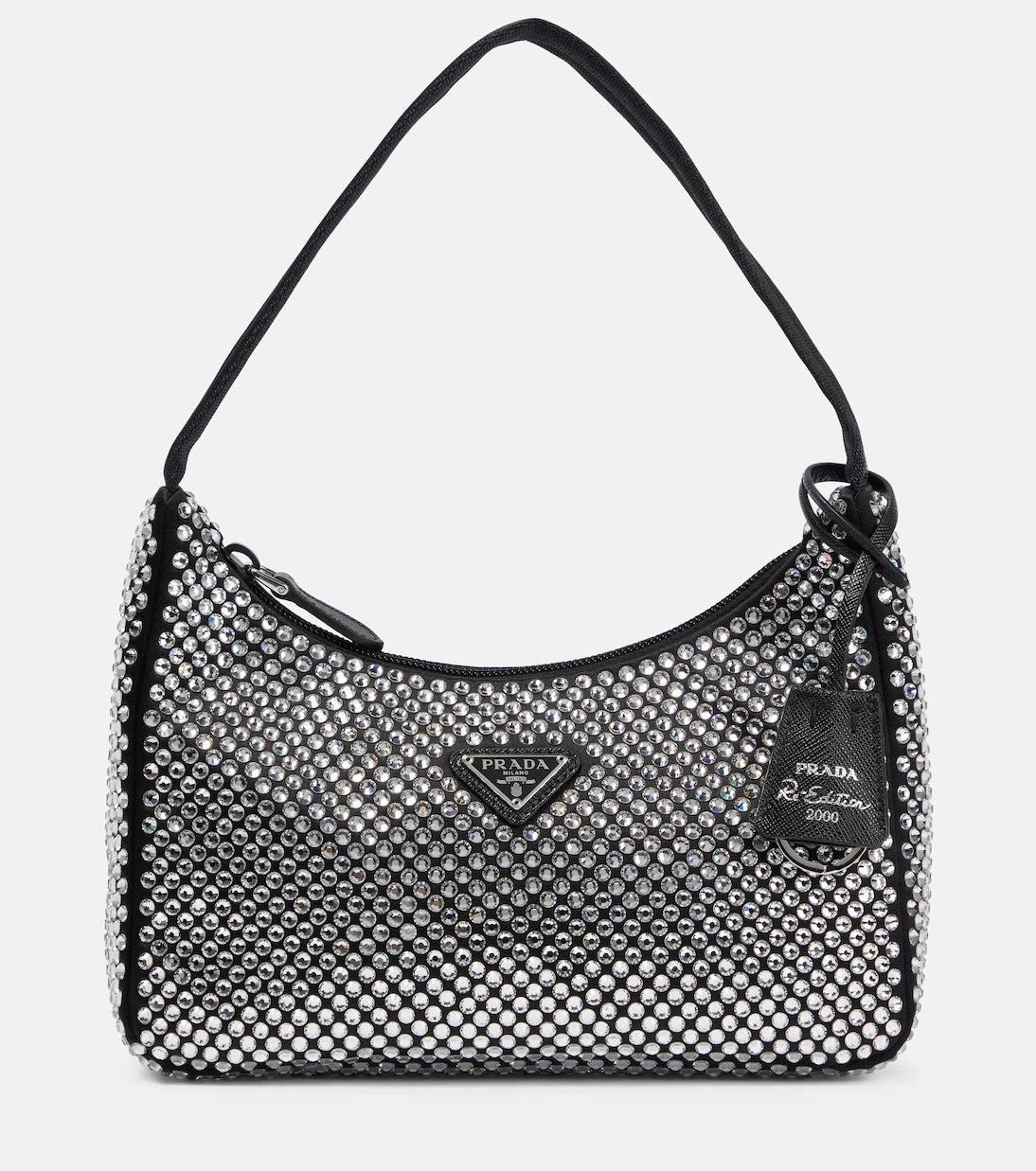 Prada - Embellished satin bag