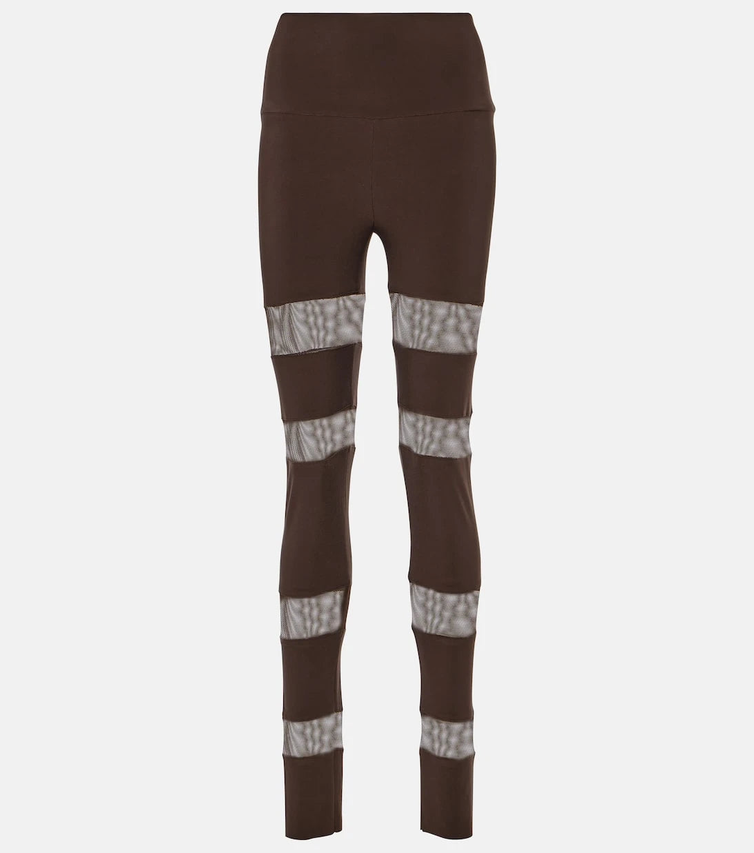 Norma Kamali - Paneled high-rise jersey leggings