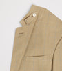 Wool Twill Windowpane Check Bourdon Blazer