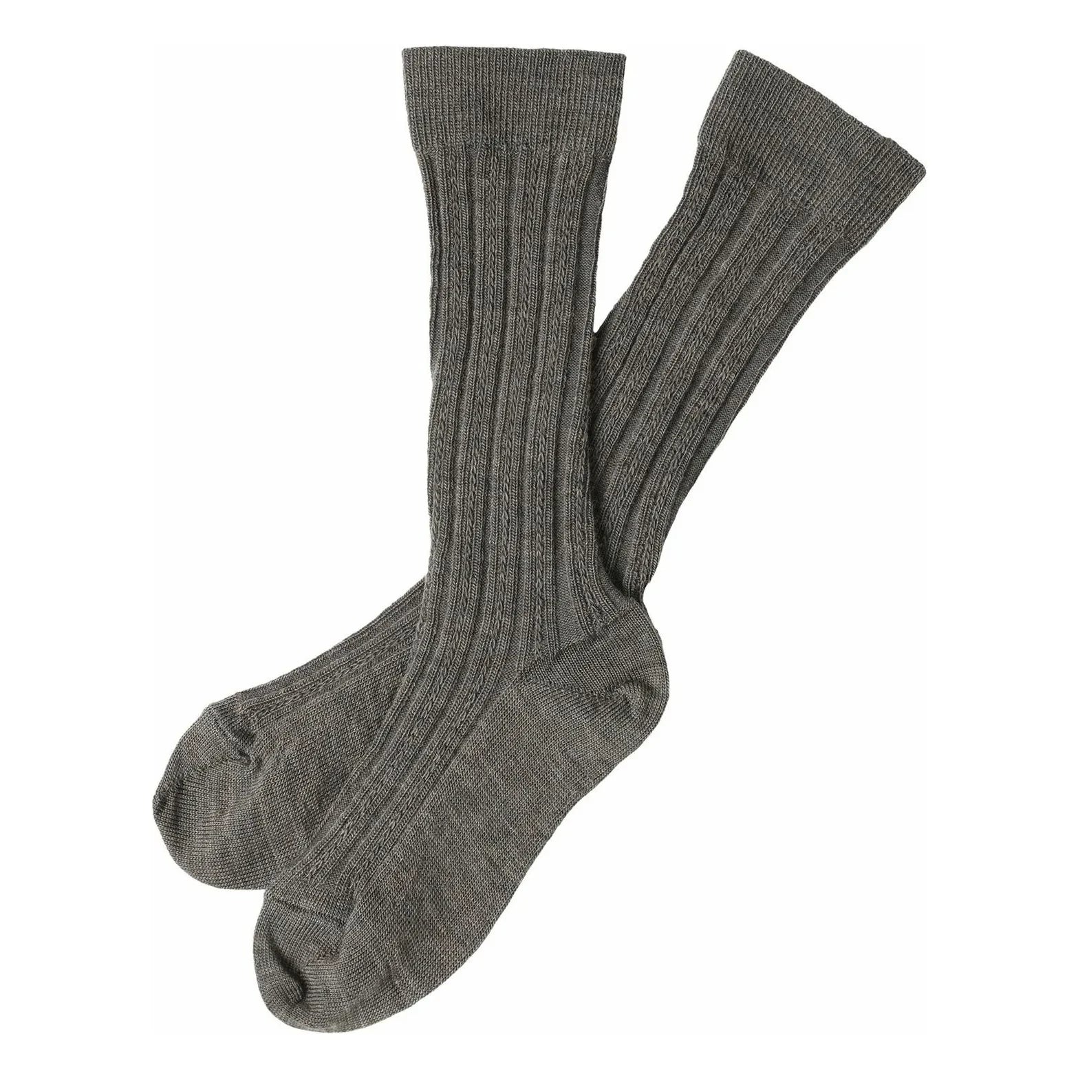 FUB - High Wool Socks | Dark Beige