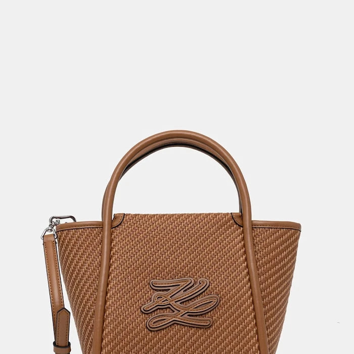 Karl Lagerfeld kadın örgü malzemeden crossbody çanta K/AUTOGRAPH