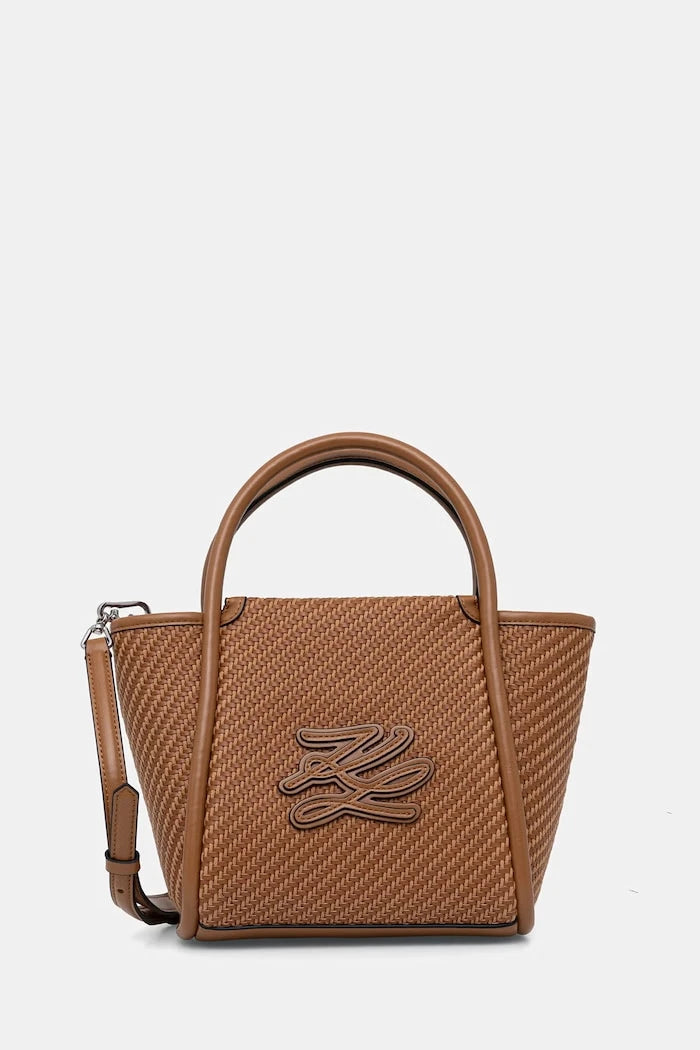 Karl Lagerfeld kadın örgü malzemeden crossbody çanta K/AUTOGRAPH