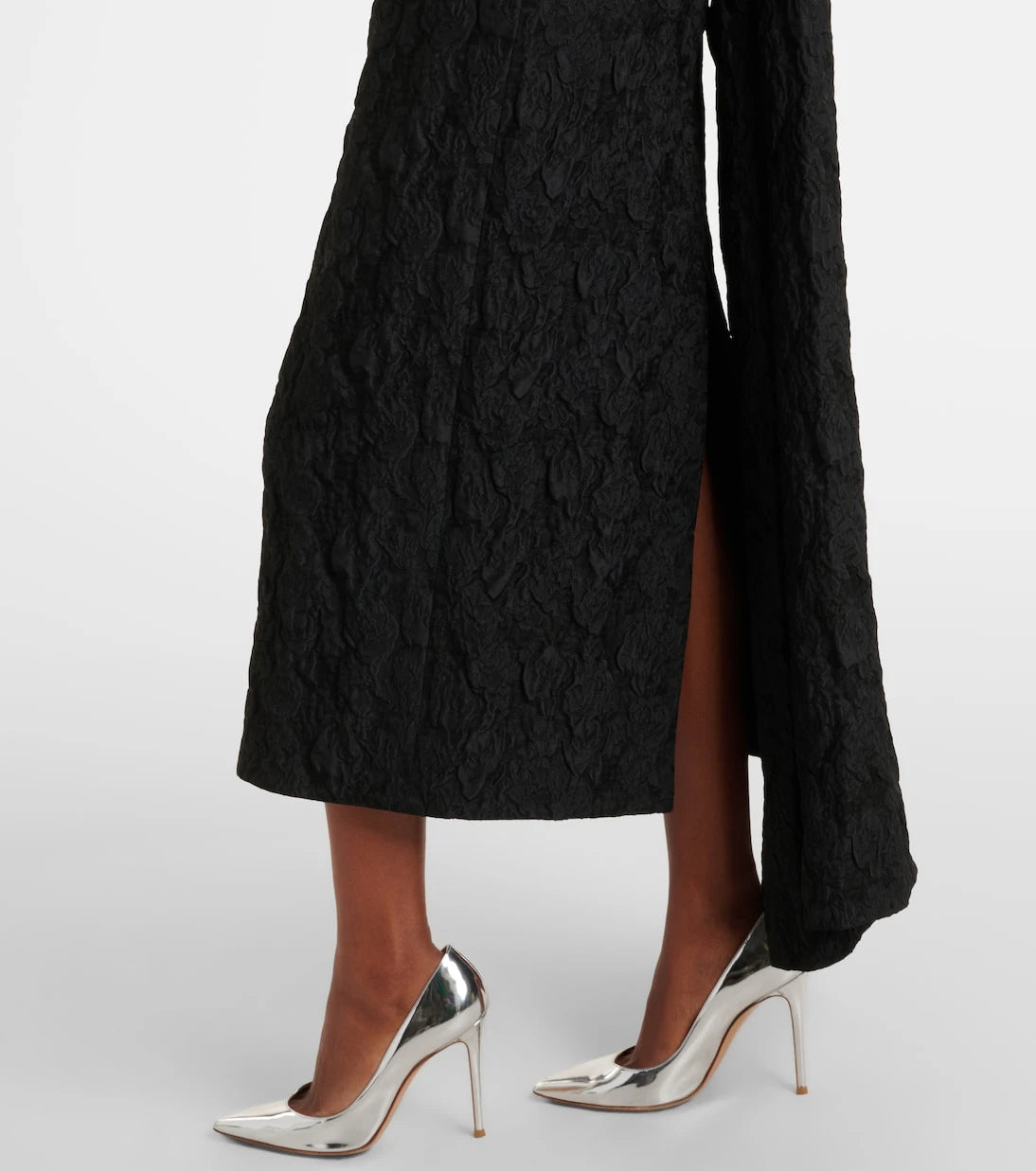 Erdem - Embroidered cloque jacquard gown