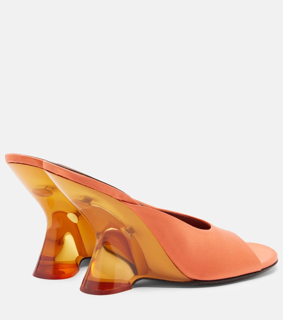 Dries Van Noten - Satin wedge mules