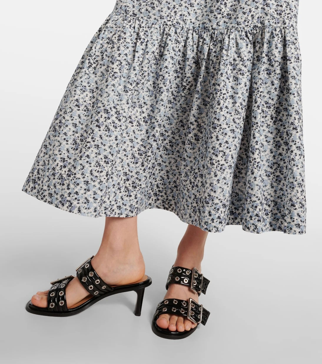 Ganni - Quilted mules