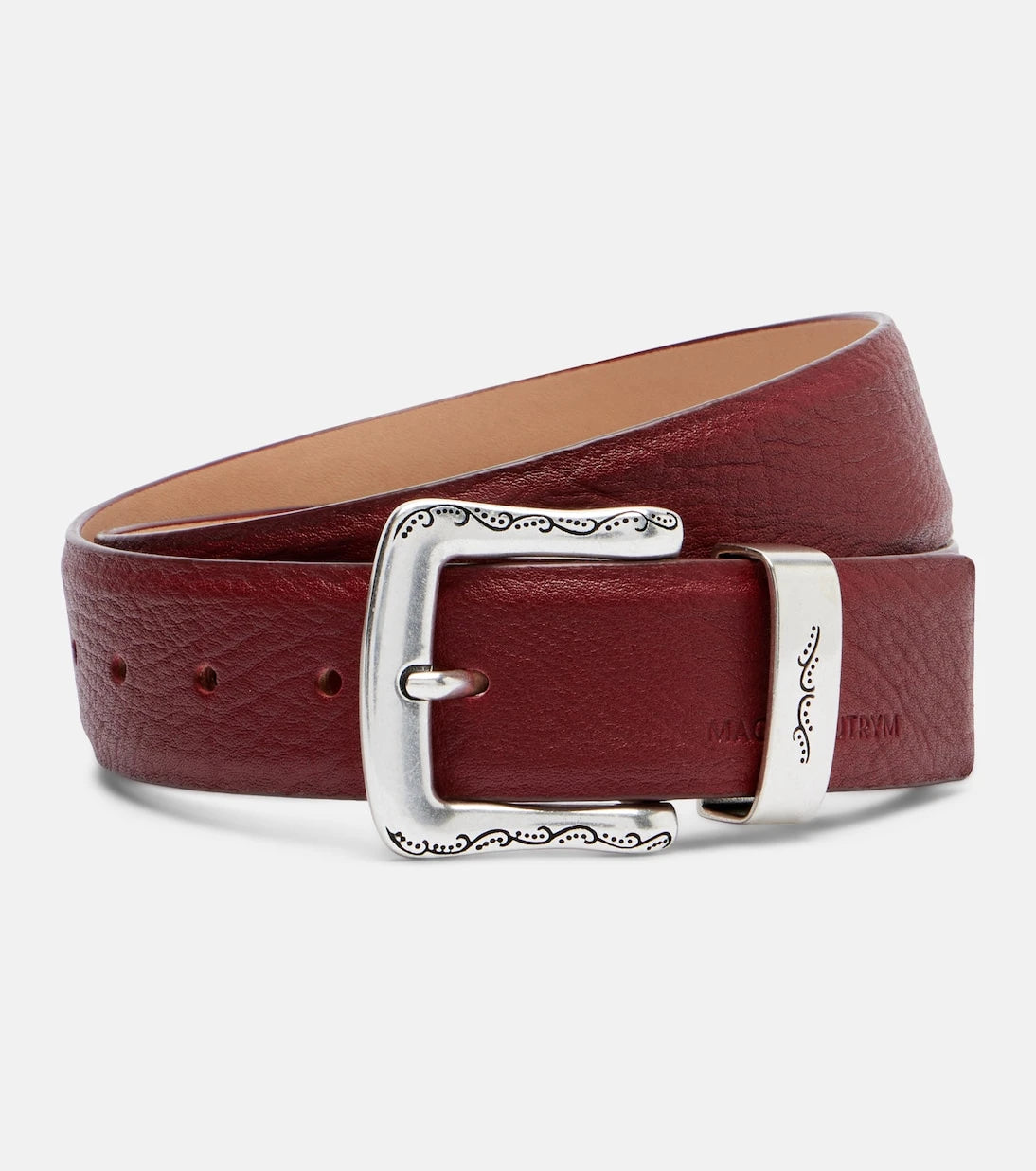 Magda Butrym - Engraved leather belt