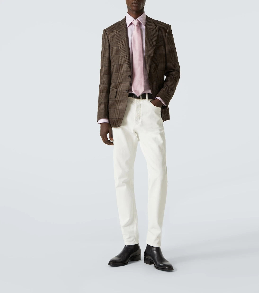 Tom Ford - Checked cotton poplin shirt
