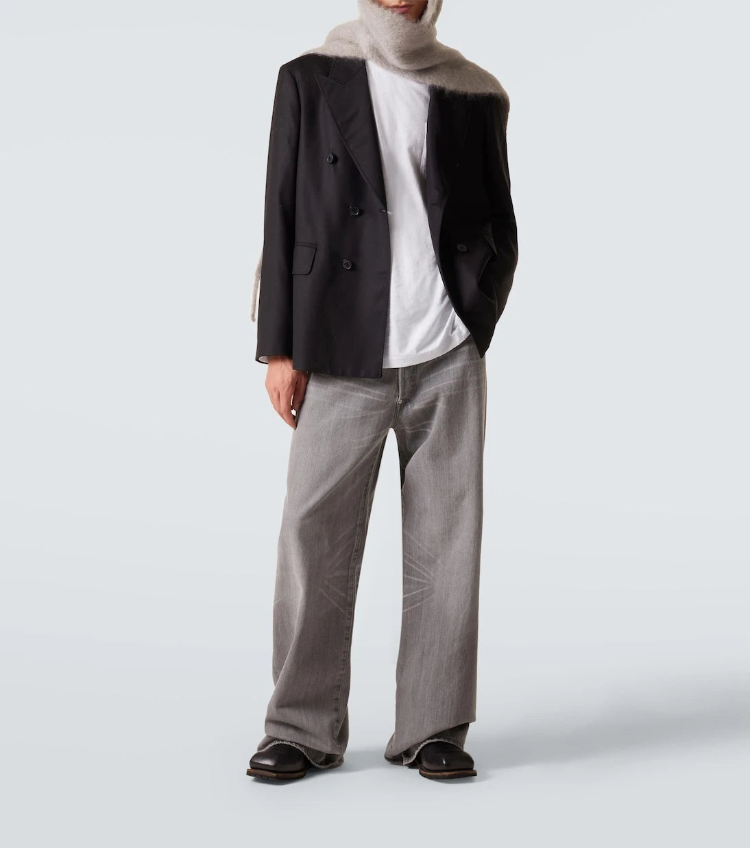 Acne Studios - تي شيرت بشعار من مزيج القطن