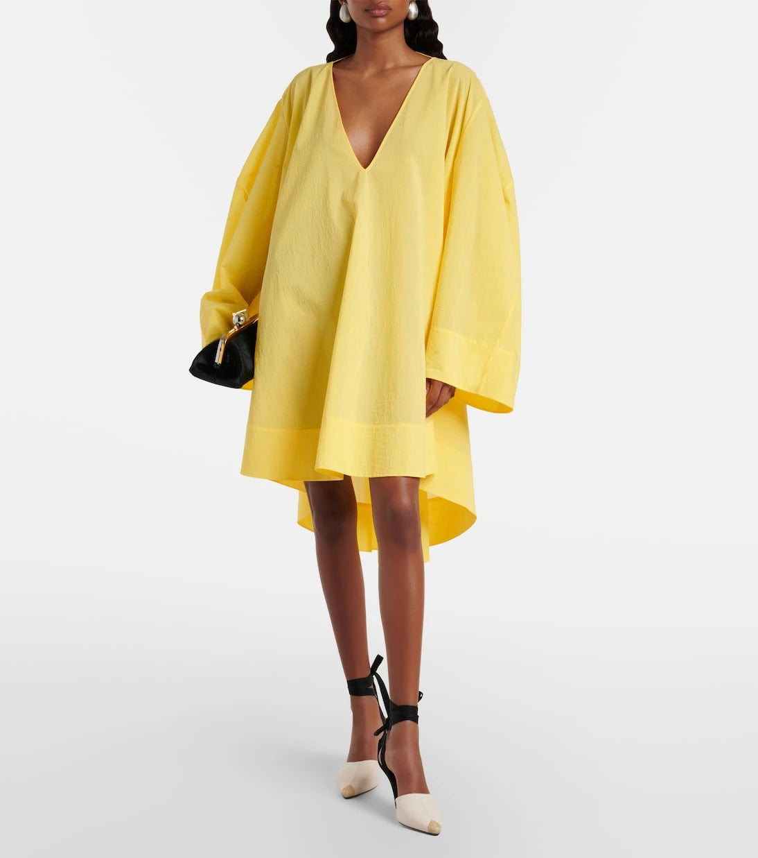 Jacquemus - Paysan cotton-blend poplin minidress