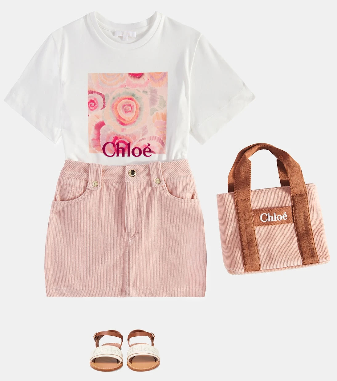 Chloé Kids - Cotton corduroy skirt