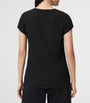 AllSaints Black Anna Shimmer T-Shirt