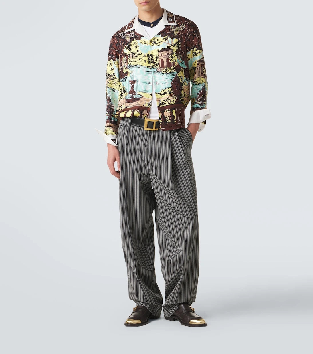 Versace - Printed silk shirt