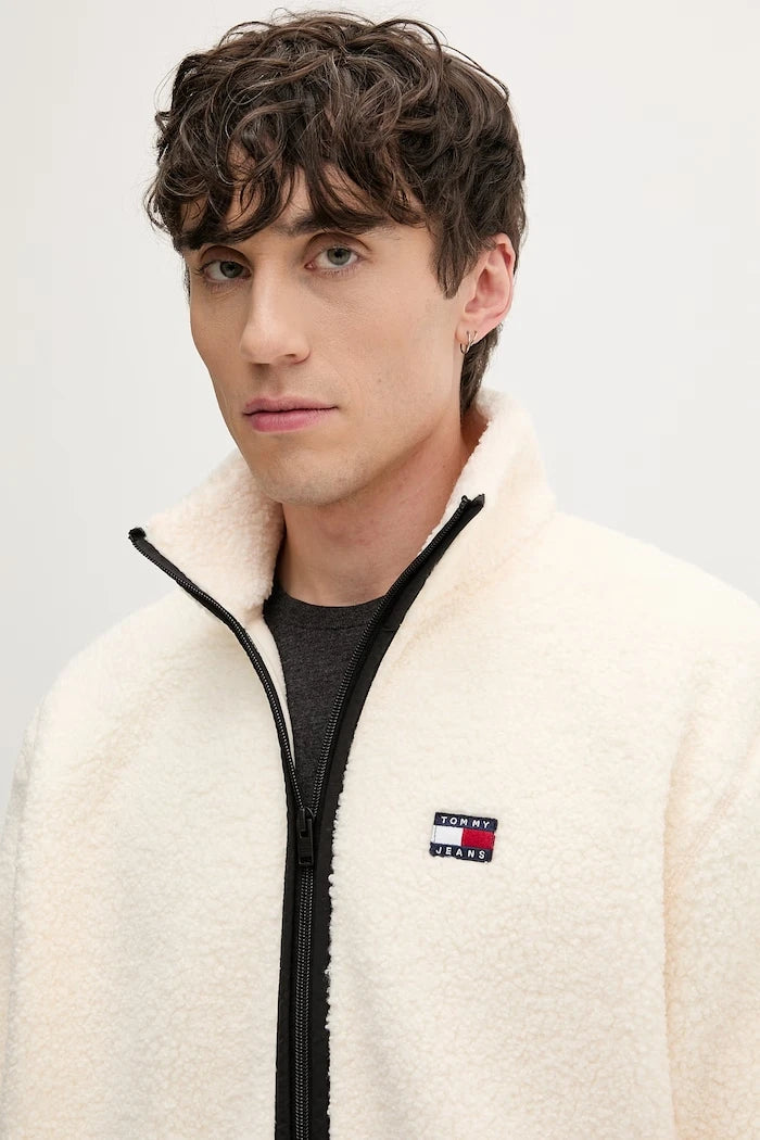 Tommy Jeans суичър с цип мъжки от полар