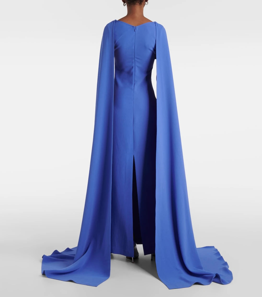 Solace London - Morgan caped crêpe gown