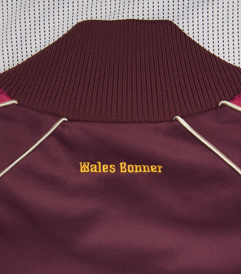 Wales Bonner Red Knit-Trim Essence Track Jacket