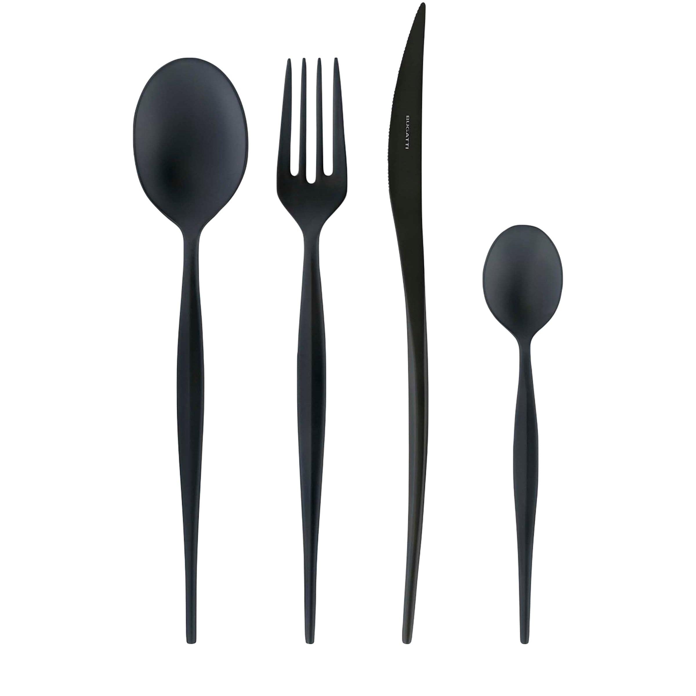 Stainless Steel Black Diamond Natura 24-Piece Cutlery Set