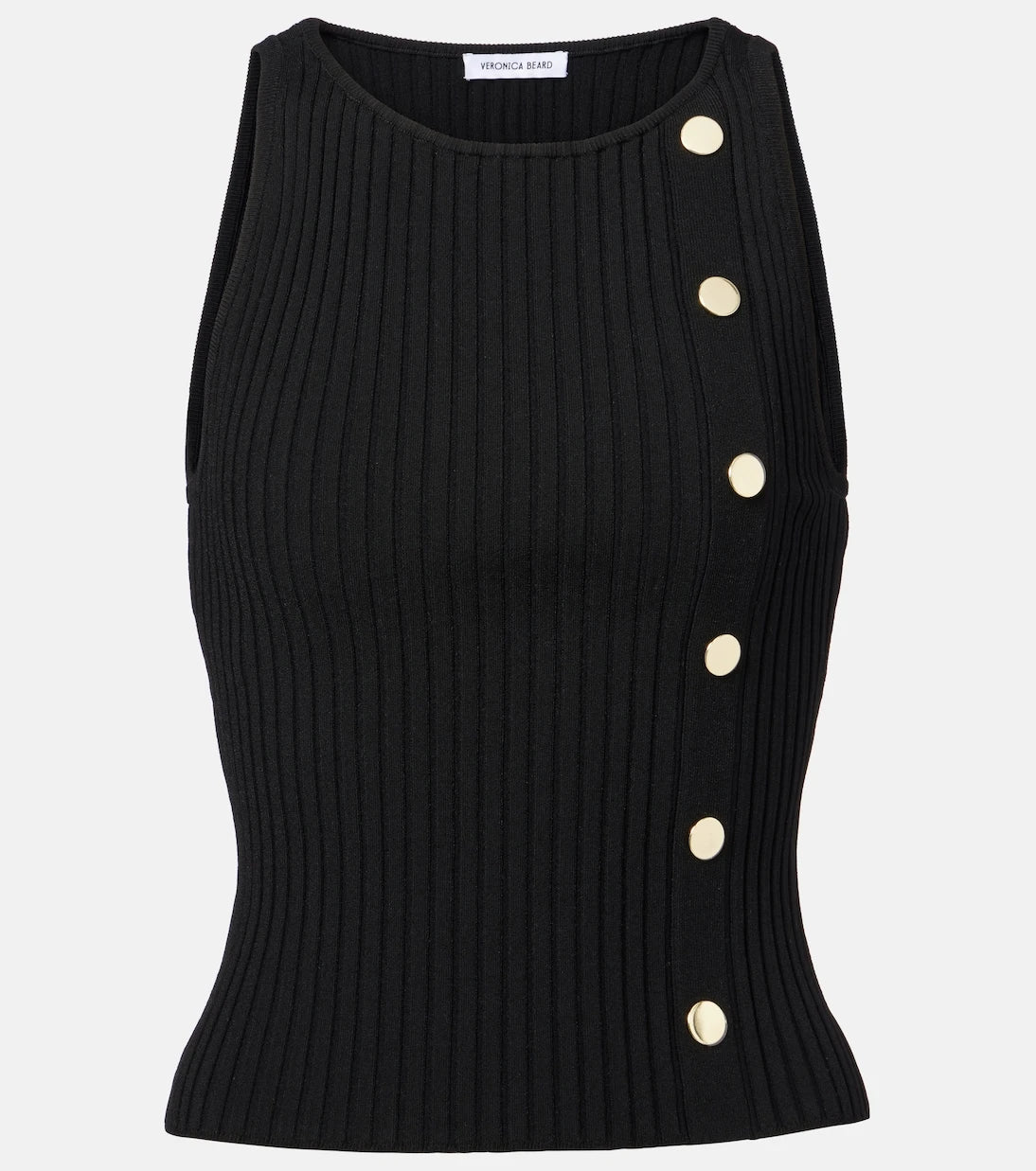 Veronica Beard - Nelson embellished ribbed-knit top