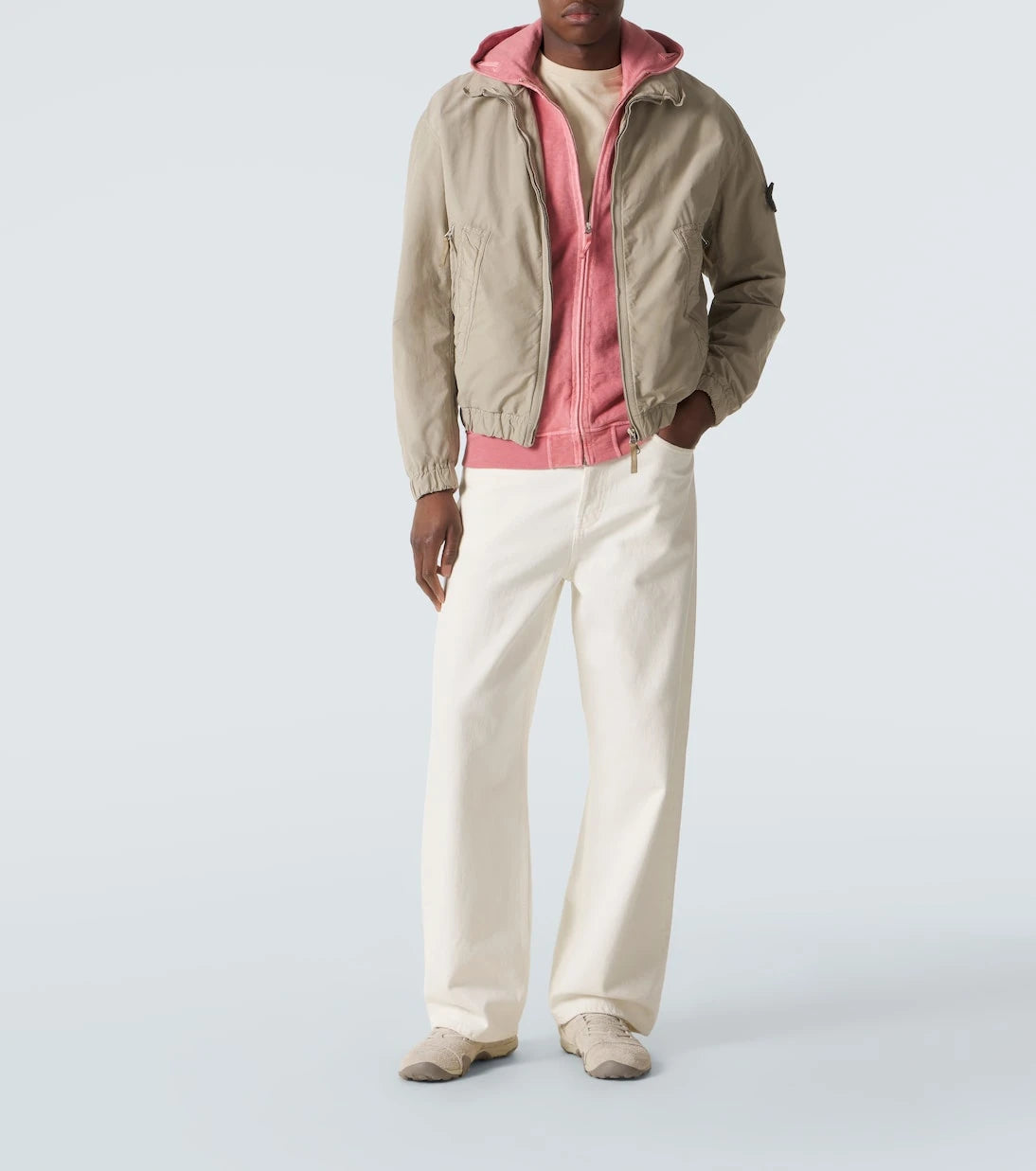 Stone Island - Compass cotton zip-up hoodie
