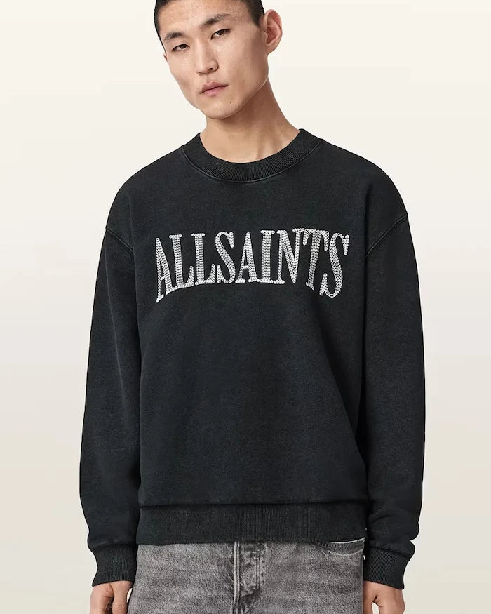 AllSaints erkek pamuklu sweatshirt DASH